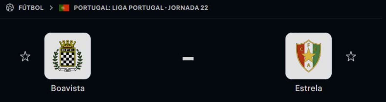 Boavista vs Estrela Amadora