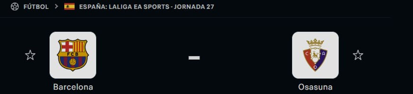 Barcelona vs Osasuna